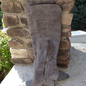 Calvin Klein Gray Suede Boots